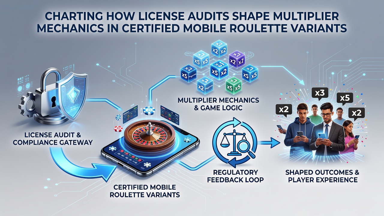 Audit report dashboard displaying multiplier frequency graphs from certified roulette software
