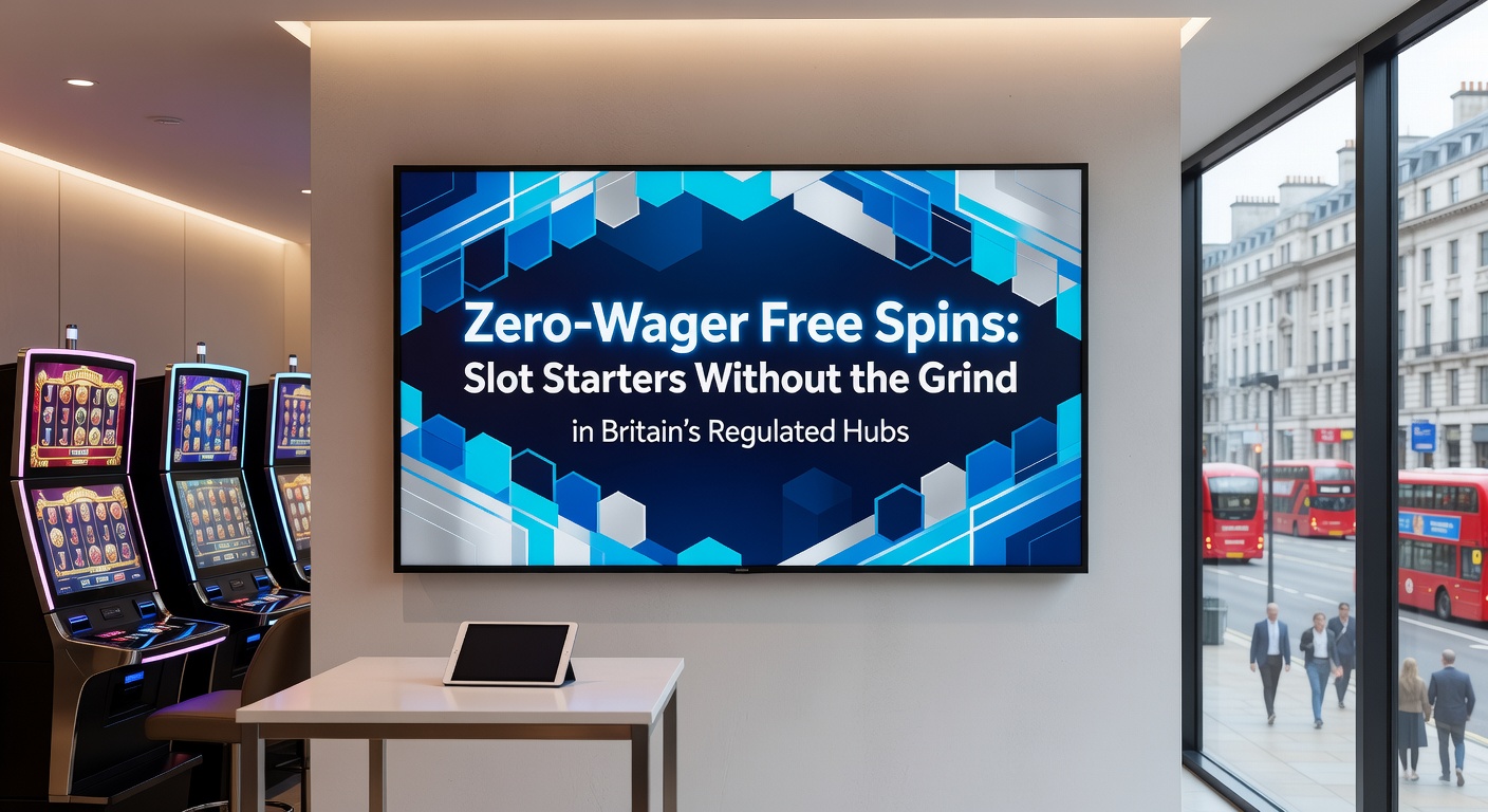 Mobile phone screen displaying a slot game free spins activation with zero wagering badge and instant cashout button